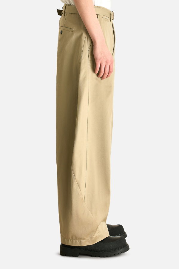 sacai Cotton Chino Pants in Beige