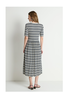 Claudine Midi Dress in Crinkle Stripe - Thumbnail 3