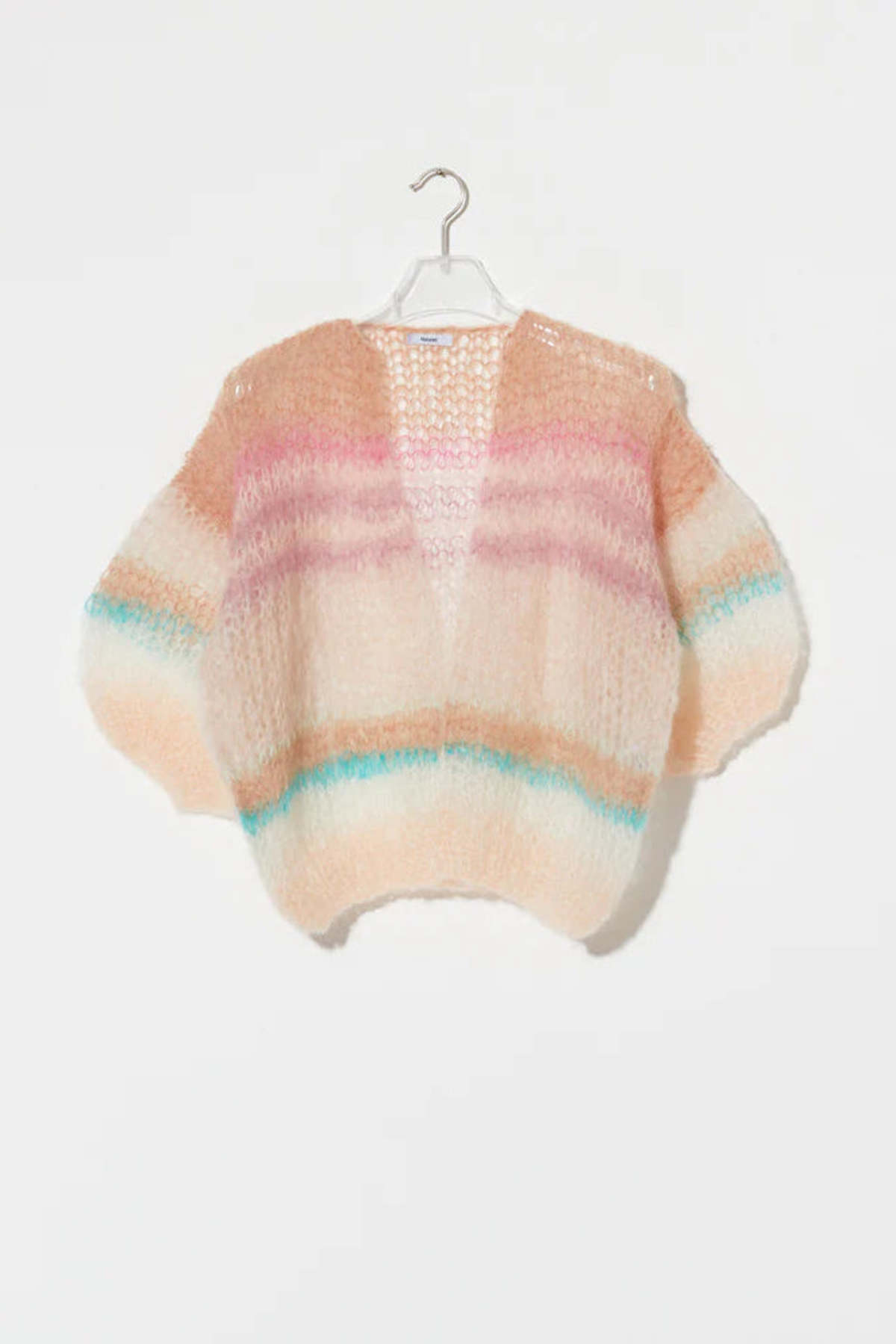 Maiami SS Pastel Stripes Mohair Cardigan - Pastel Stripes - Image 1 of 2