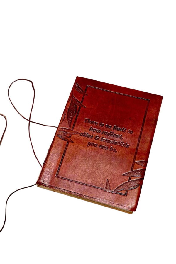 Soothi "No Limit To How Radiant" Leather Journal