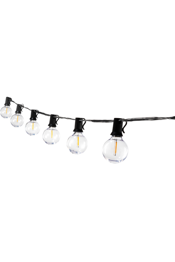 Allsop Home & Garden 25' LED G40 Bistro String Lights - Black