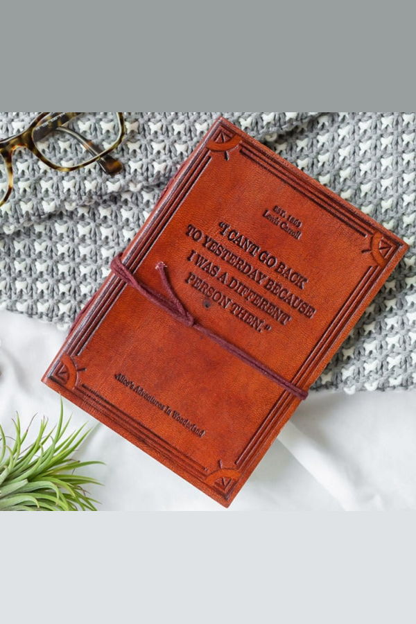 Soothi Alice In Wonderland Leather Journal