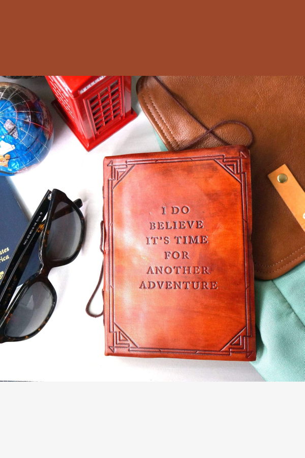 Soothi Another Adventure Quote Leather Journal