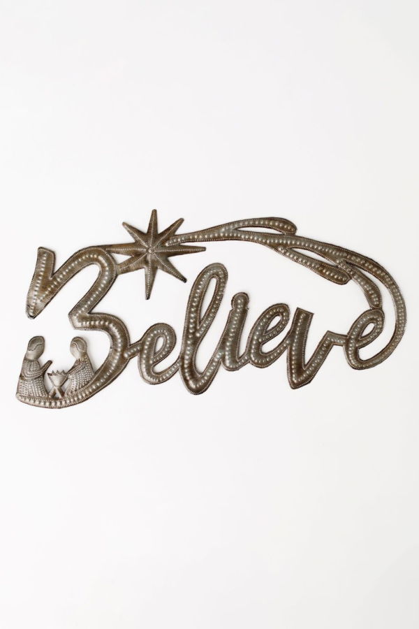 Vi Bella Believe Metal Art Wall Art