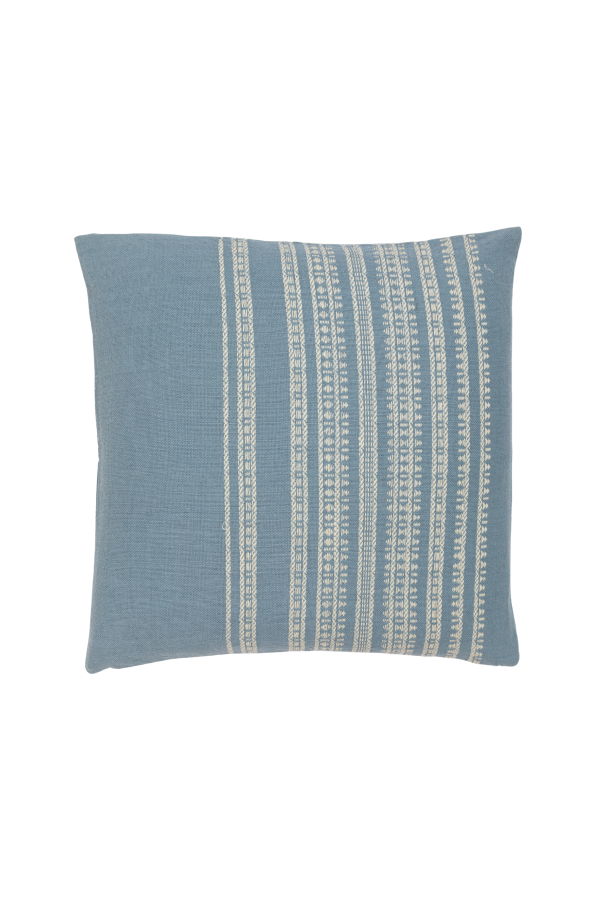 Alamwar BK Cornflower Blue/Shell Handwoven Pillow Cover