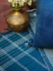 Alamwar BK Handwoven Bedspread - Indigo - Thumbnail 2