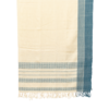 Alamwar BK Shell/Indigo Handwoven Bedspread - Thumbnail 1