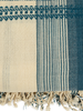 Alamwar BK Shell/Indigo Handwoven Bedspread - Thumbnail 2