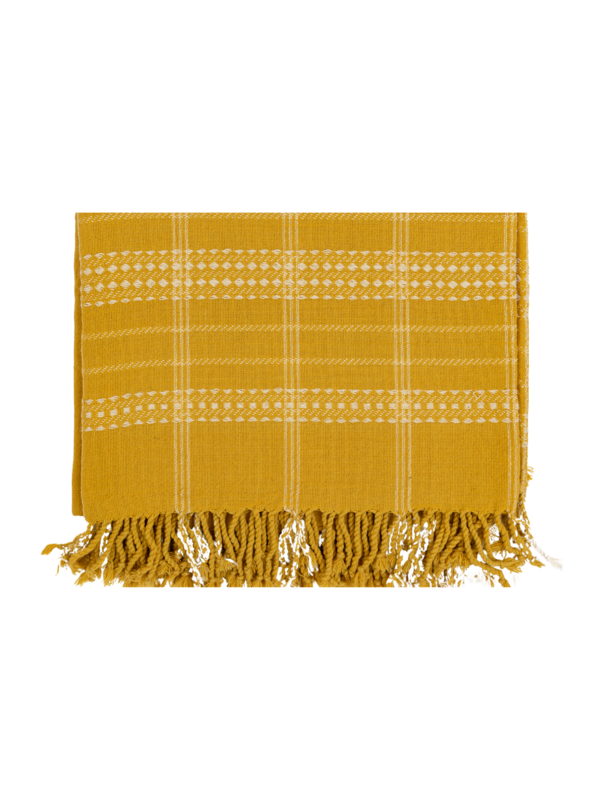 Alamwar BK Handwoven Bedspread - Tuscany Yellow