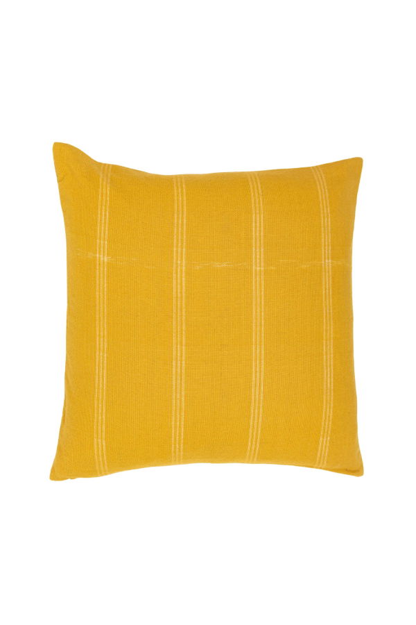 Alamwar BK Tuscany Yellow Handwoven Pillow Cover