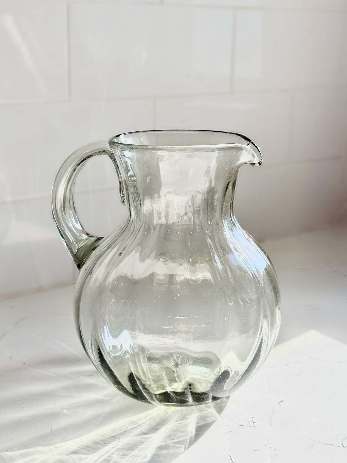Villa Lua Home Bola Fluted Pitcher - Image 2 of 4
