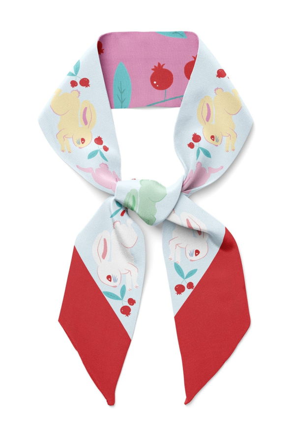 Centinelle Bunnies Twilly Ribbon Scarf