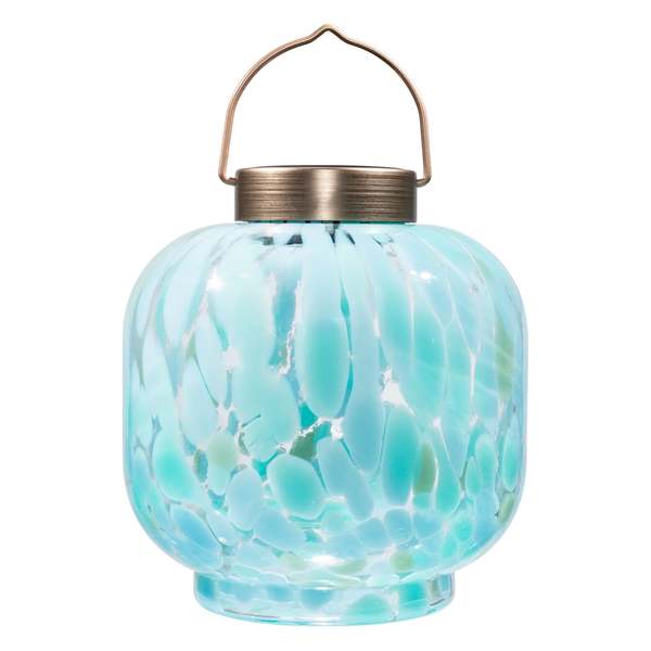 Allsop Home & Garden Cabin Solar Lantern 8" Handblown Glass Lantern Allsop Home & Garden Cabin Solar Lantern 8" Handblown Glass Lantern