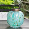 Allsop Home & Garden Cabin Solar Lantern 8" Handblown Glass Lantern - Thumbnail 4