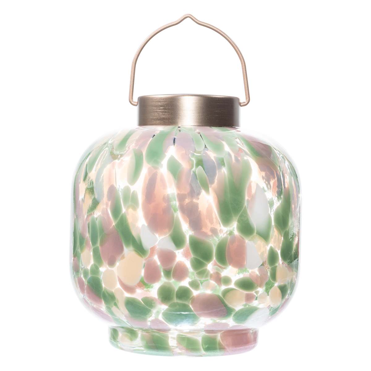 Allsop Home & Garden Cabin Solar Lantern 8" Handblown Glass Lantern - Image 11 of 15