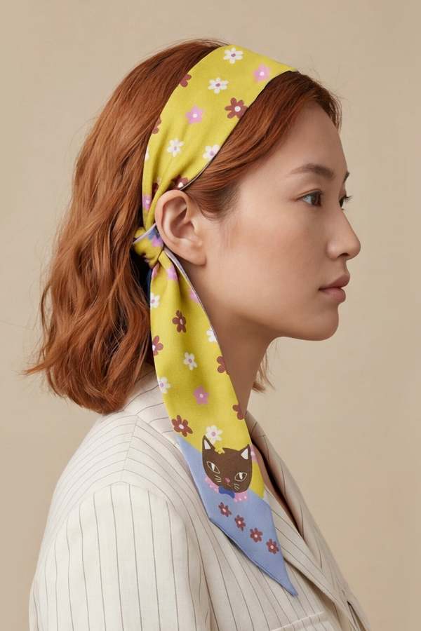 Centinelle Chat Au Chocolat Twilly Scarf