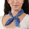 Vismaya Ciao Paisley Cotton Bandana - Ink Blue - Thumbnail 6