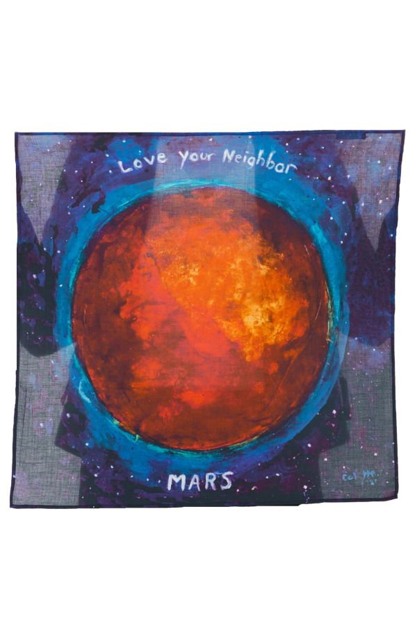 Vismaya Colette Miller Love Your Neighbor Bandana - Blue Red