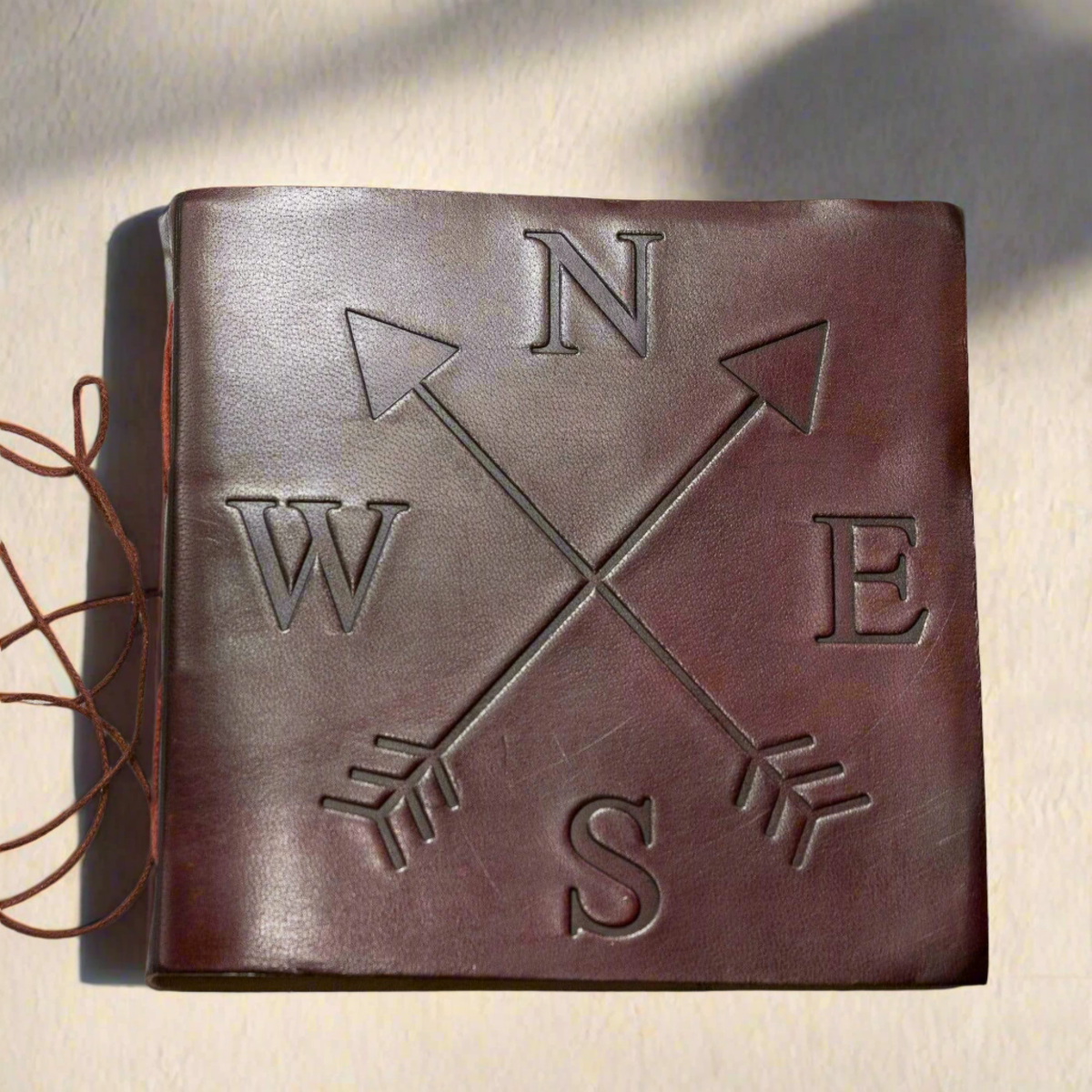 Soothi Compass 7x7 Artist Handmade Leather Journal - Image 5 of 10
