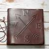 Soothi Compass 7x7 Artist Handmade Leather Journal - Thumbnail 8