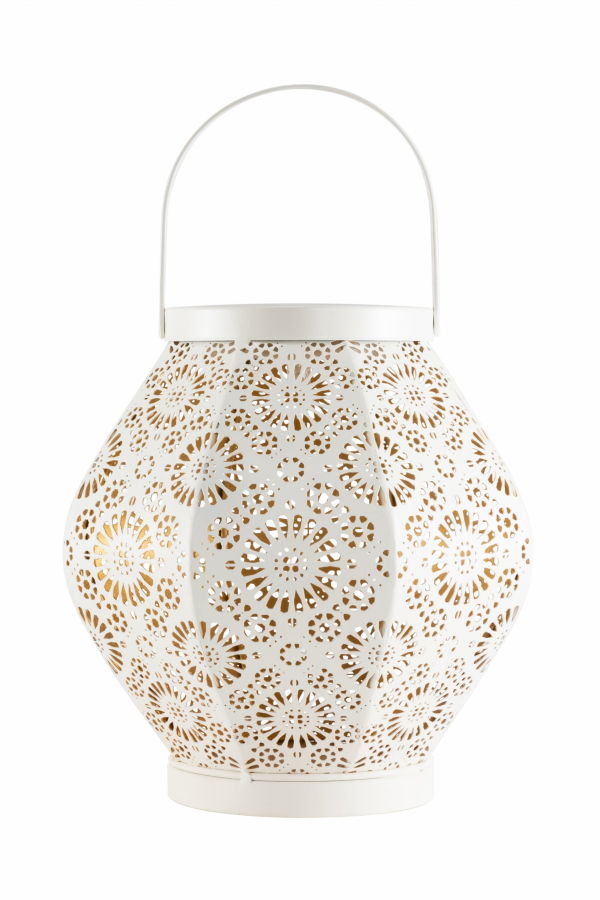 Allsop Home & Garden Daisy Punched Metal Solar Lantern