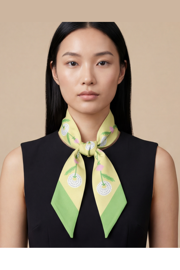 Centinelle Dandelion Twilly Ribbon Scarf
