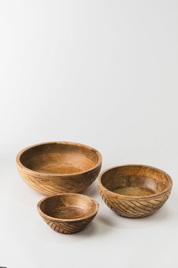 Mela Artisans EarthLines Handcrafted Nested Bowls