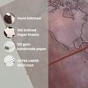 Soothi Extra Large World Map Handmade Leather Journal - Thumbnail 13