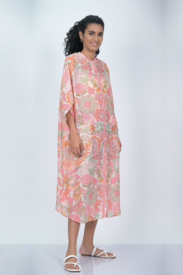 Vismaya Floret Caftan - Pink
