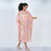 Vismaya Floret Caftan - Pink - Thumbnail 5