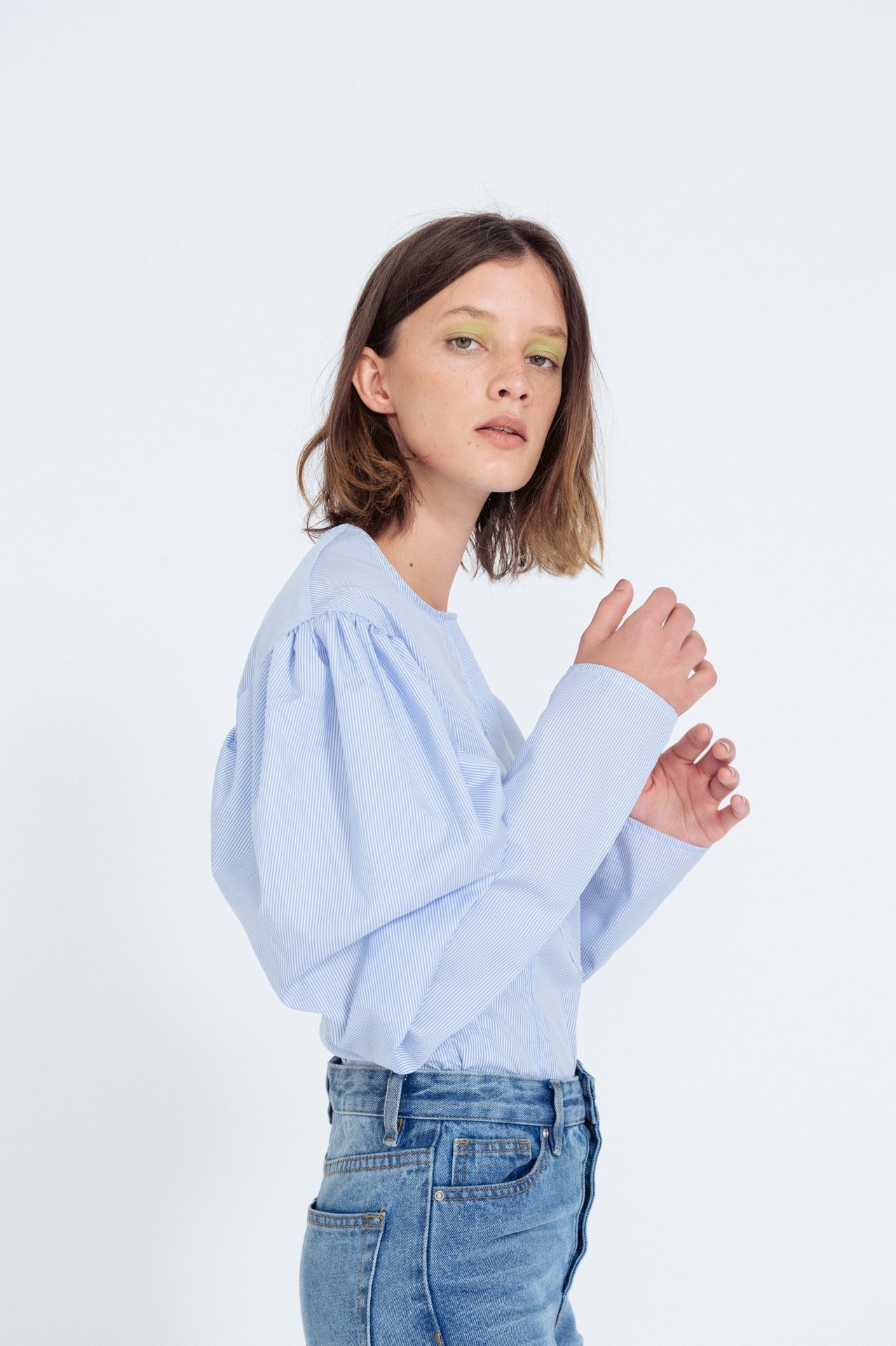 Georgia Alice Cloud Shirt - Blue Pinstripe | Garmentory