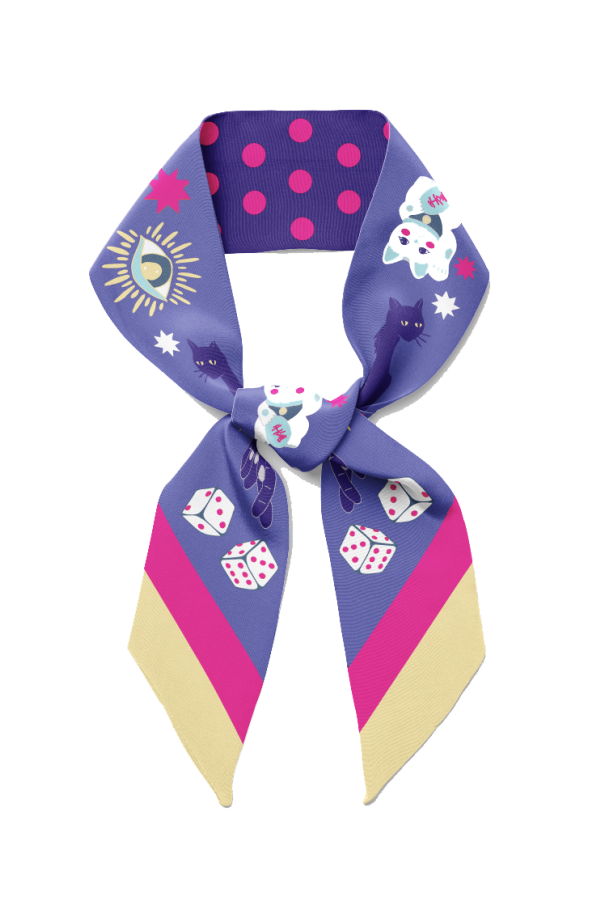 Centinelle Fortune Twilly Ribbon Scarf