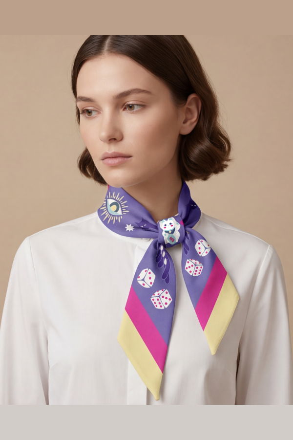 Centinelle Fortune Twilly Ribbon Scarf