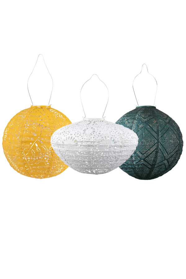 Allsop Home & Garden Green Bay Soji Stella Solar Lanterns 3-Pack