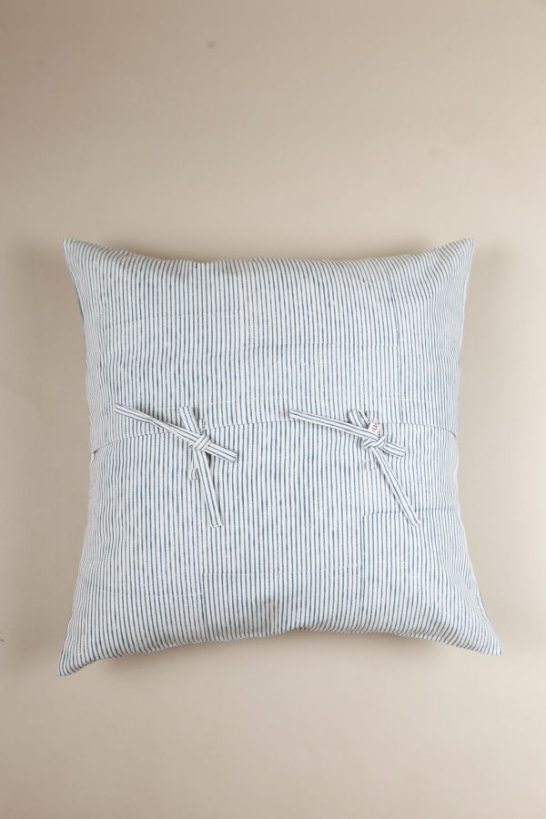 Ninéh Grey Bliss Block Print Pillow