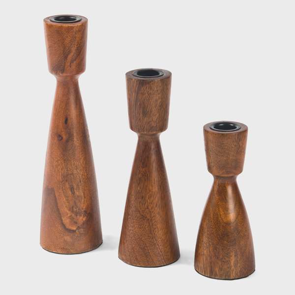 Mela Artisans Hearth Taper Candlesticks