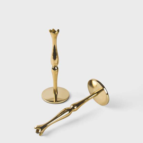 Mela Artisans Holiday Accents Brass 9'' Candlesticks Set