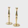 Mela Artisans Holiday Accents Brass 9'' Candlesticks Set - Thumbnail 4