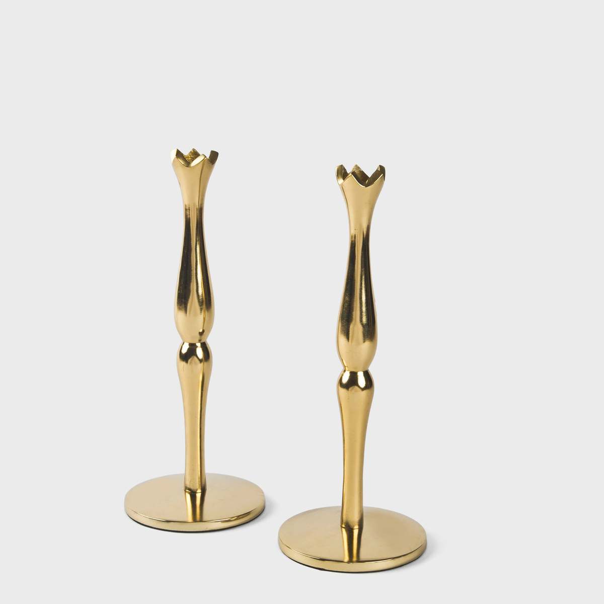 Mela Artisans Holiday Accents Brass 9'' Candlesticks Set - Image 4 of 6