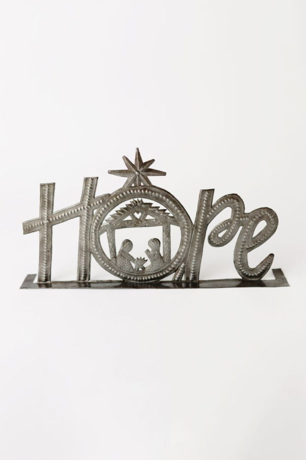 Vi Bella Hope Standing Metal Art