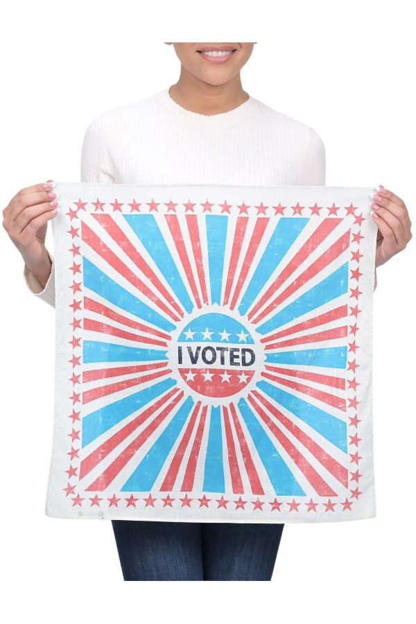 Vismaya I Voted Bandana - Blue