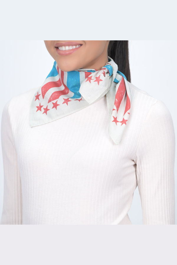 Vismaya I Voted Bandana - Blue