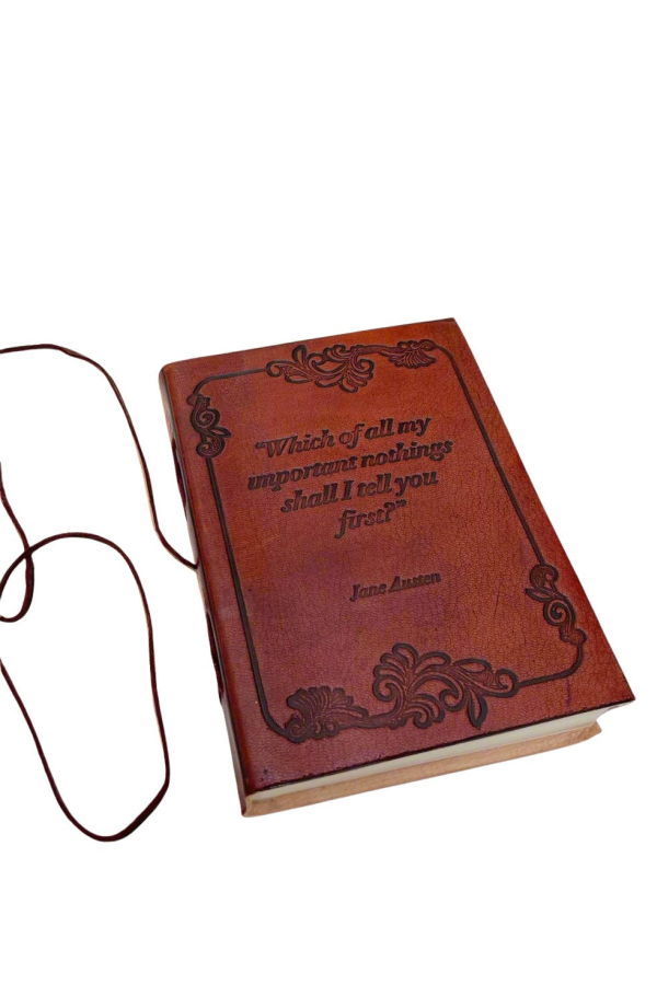 Soothi Jane Austen Quote Leather Journal