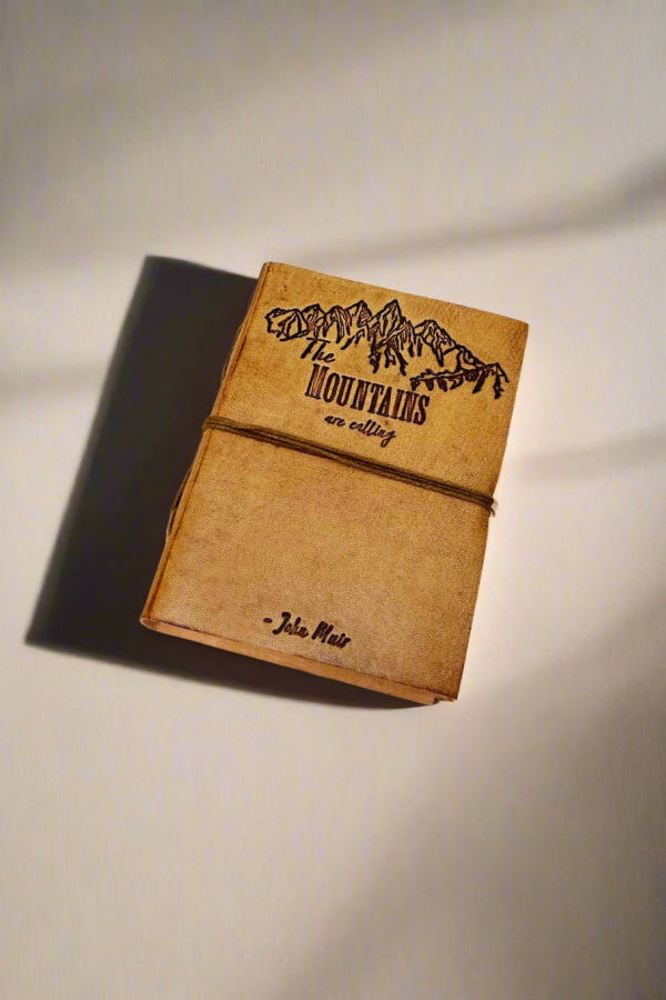 Soothi John Muir Quote Leather Journal