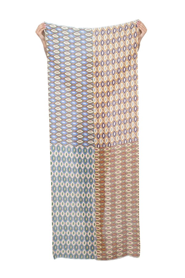 Vismaya Kaleidoscope Gaze Scarf - Golden Yellow