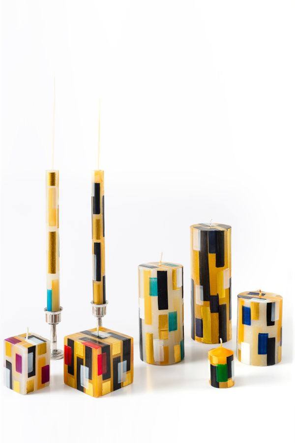 Thumbprint Artifacts Klimt Painted Candles