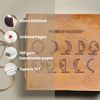 Soothi Moon Phases 7x7 Artists Embossed Leather Journal - Thumbnail 5