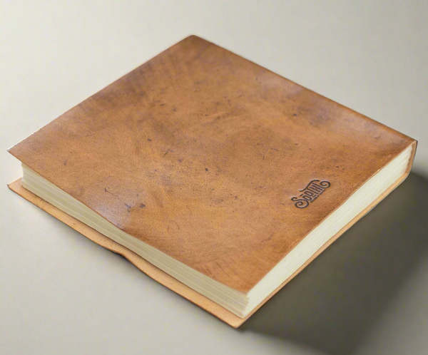 Soothi Moon Phases 7x7 Artists Embossed Leather Journal