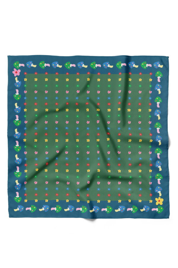 Centinelle Mushroom Floral Bandana