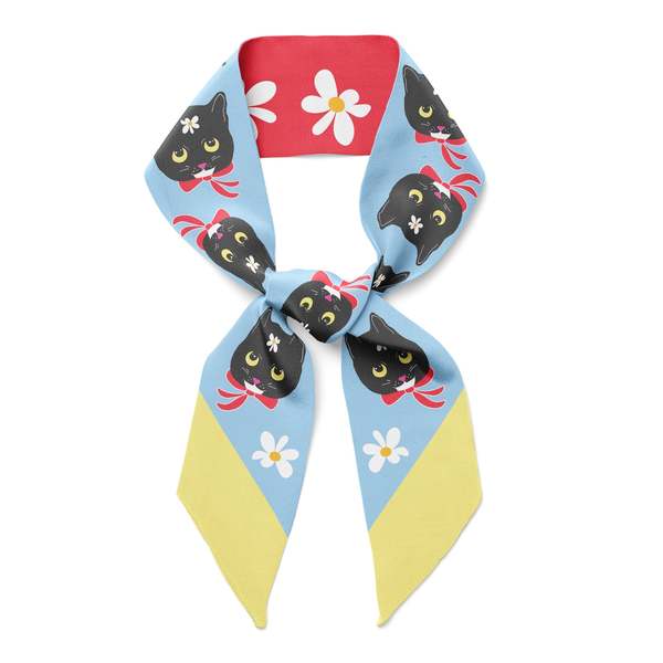Centinelle Naoko Cat Twilly Ribbon Scarf